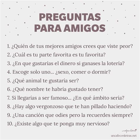 90 preguntas para conocer más y mejor a tus amigos